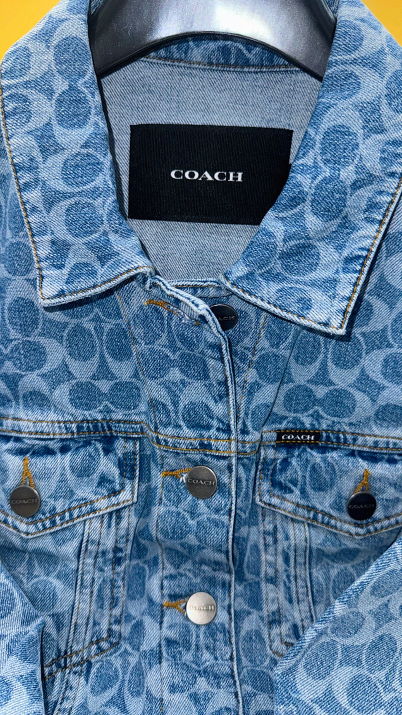 Coach Logo Denim Jacket